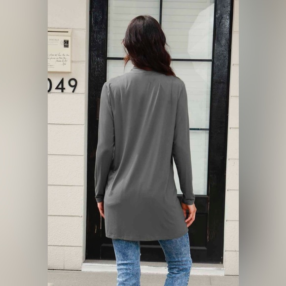 Basic Bae Full Size Open Front Long Sleeve Cardigan with Pockets - Picture 2 of 15